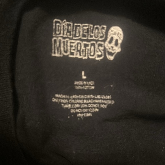 DIA DE LOS MUERTOS /Day Of The DEAD HALLOWEEN READY UNISEX 1HIT T Back Solid LG - Picture 5 of 6